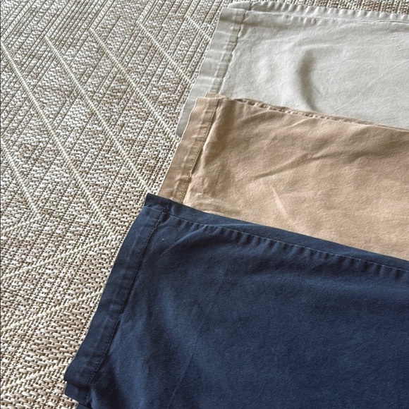 Old Navy Set of Three Casual Pants - Cream, Tan, and Navy - Picture 3 of 9